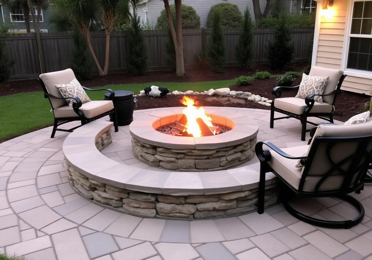 Fire Pit Installation in Cape Coral Florida