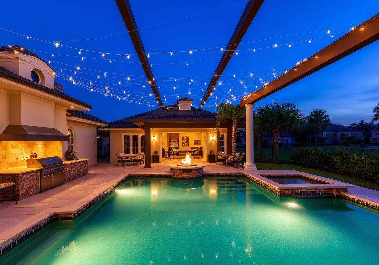 Luxury Outdoor Living Design in Cape Coral Florida