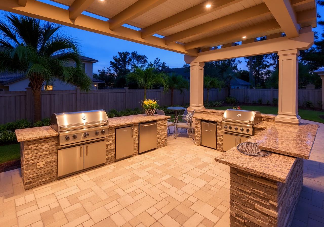 Outdoor Kitchen Installation in Cape Coral Florida